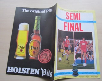 1985-86 Southampton v Liverpool F A Cup Semi-Final Football Match Programme. Ideal Christmas Gift, Fathers Day, Birthday Present