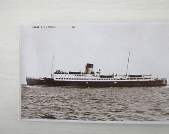 I.O.M.SP Co., SS, Tynwald, Isle Of Man, United Kingdom, Genuine, Original, Real Photo Postcard (RPPC).