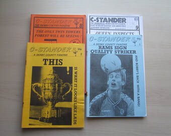 1990s FOUR Derby County Football Fanzines, Magazines, Memorabilia. Ideal Christmas Gift, Fathers Day Birthday Present For Him