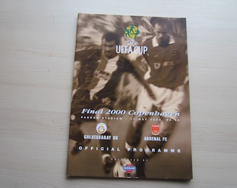 2000 Original Galatasaray v Arsenal UEFA Cup Final Football Soccer Match Day Programme Ideal Christmas Gift Birthday Present