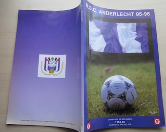 1995-96 R.S.C. Anderlecht Football Club Handbook, Annual. Ideal Christmas Gift, Fathers Day, Birthday Present