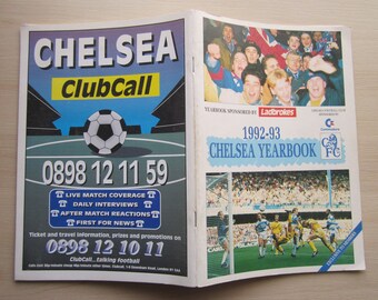 1992-93 Chelsea Football Club Yearbook, Handbook, Annual Souvenir, Memorabilia. Ideal Christmas Gift, Fathers Day, Birthday Present