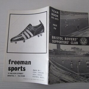 1971-72 Bristol Rovers Football Supporters Club Yearbook - Etsy