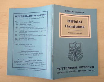 1964-65 Tottenham Hotspur Football Club Handbook, Yearbook, Souvenir.