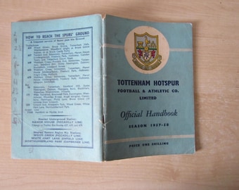 1957-58 Tottenham Hotspur Football Club Handbook Yearbook Original Official Ideal Christmas Gift Birthday Present