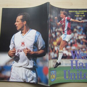 1987-88 West Ham United Football Soccer Handbook, Yearbook, Annual, Souvenir. Ideal Christmas Gift, Fathers Day, Birthday Present.