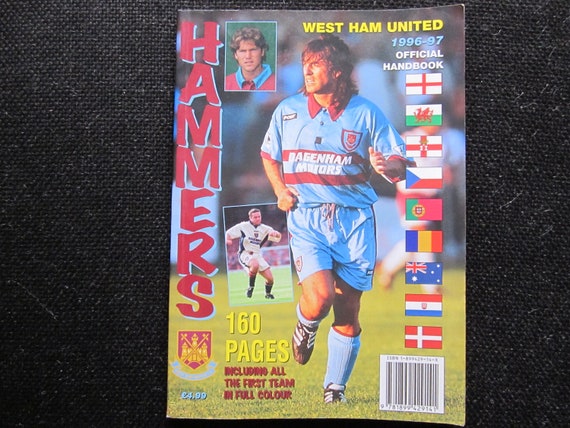 1999 Original West Ham United Football Club Handbook Fathers Day Souvenir Ideal Christmas Gift Memorabilia Yearbook Birthday Present