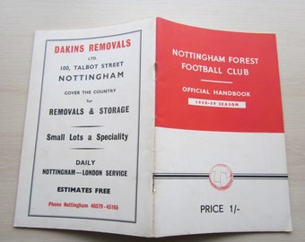 1958-59 Nottingham Forest Football Club Handbook, Yearbook, Annual, Souvenir. Ideal Christmas Gift, Fathers Day, Birthday Present