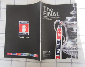 2005 Arsenal v Manchester United F A Cup Final Football Soccer Match Programme.
