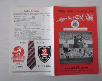 April 1953 Arsenal Football Supporters' Club Souvenir, Brochure. Ideal Christmas Gift, Fathers Day, Birthday Present For Him