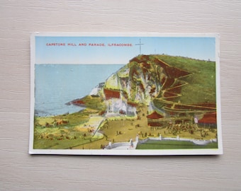 Postcard, Capstone Hill And Parade, Ilfracombe, UK. Genuine, Original, Unused.