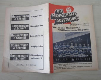1967 Bayern Munich v Rangers, European Cup Winners' Cup Final Match Programme.
