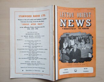 1956/57 Leyton Orient Football Club News, Handbook, Yearbook. No. 5, December 1956. Ideal Christmas Gift, Fathers Day, Birthday Present