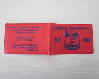 1997-98 Crystal Palace Football Club Used Season Ticket Booklet