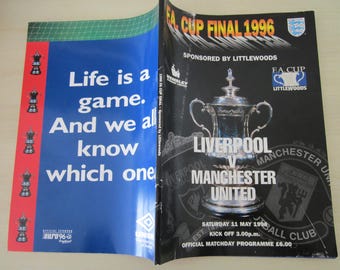 Programma della finale di FA Cup del 1996: Liverpool contro Manchester United, cimeli di Ian Rush
