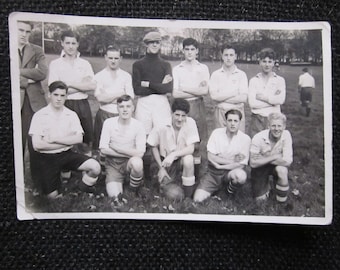 1950s Huddersfield-Football-Team-Original-Vintage-Real Photo-(RP)-Postcard. Souvenir, Memorabilia.