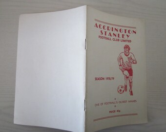 1978-79 Accrington Stanley Football Club Yearbook, Handbook, Annual. Ideal Christmas Gift, Fathers Day, Birthday Present For Him