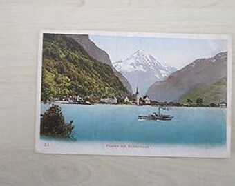 Postcard, Fluelen Mil Bristenstock, Switzerland. Genuine, Original.