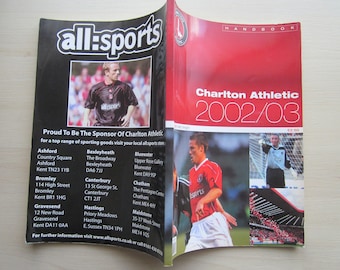 2002-2003 Charlton Athletic Football Club Handbook, Yearbook, Annual. Ideal Christmas Gift, Fathers Day, Birthday Present