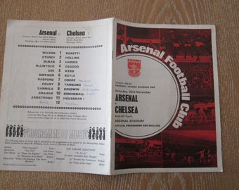 1968-69 Arsenal v Chelsea Football League Division One Match Programme. Ideal Christmas Gift, Fathers Day, Birthday Present