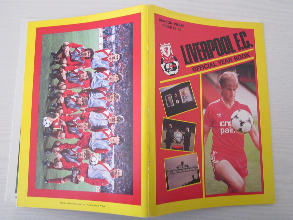 198586 Liverpool Football Club Yearbook Handbook Etsy Australia