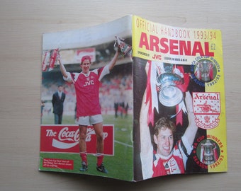 1993-94 Arsenal Football Club Handbook, Yearbook, Souvenir, Memorabilia. Ideal Christmas Gift, Fathers Day, Birthday Present