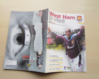 1999/2000 West Ham United Football Club Handbook, Yearbook, Souvenir, Memorabilia. Ideal Christmas Gift, Fathers Day, Birthday Present