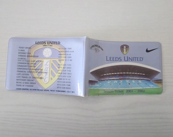 2001-2002 Leeds United Football Club Used Season Ticket Booklet Ideal Christmas Gift Father's Day Birthday Present For Him