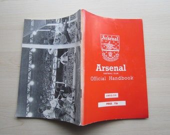 1972-73 Arsenal Football Soccer Club Handbook, Yearbook, Annual, Collectable. Ideal Christmas Gift Fathers Day or Birthday Present