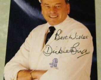 Dickie Bird Personally Hand-Signed Cricket's Legendary Umpire Photograph