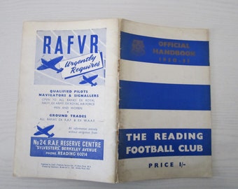1950-51 Reading Football Club Handbook Yearbook, Souvenir, Memorabilia. Ideal Christmas Gift Father&#39;s Day Birthday Present For Him