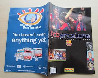 2001 Barcelona Football Club Yearbook, Handbook, Annual, Souvenir. Ideal Christmas Gift, Fathers Day, Birthday Present For Him.