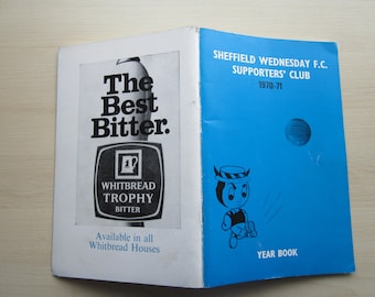 1970-71 Sheffield Wednesday Football Club Handbook, Yearbook, Souvenir. Ideal Christmas Gift, Fathers Day, Birthday Present
