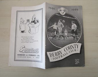 1948-49 Derby County Football Supporters Club Handbook, Yearbook.