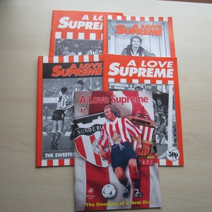 1990s FIVE Sunderland Football Fanzines, Magazines, Memorabilia. Ideal Christmas Gift, Fathers Day Birthday Present For Him