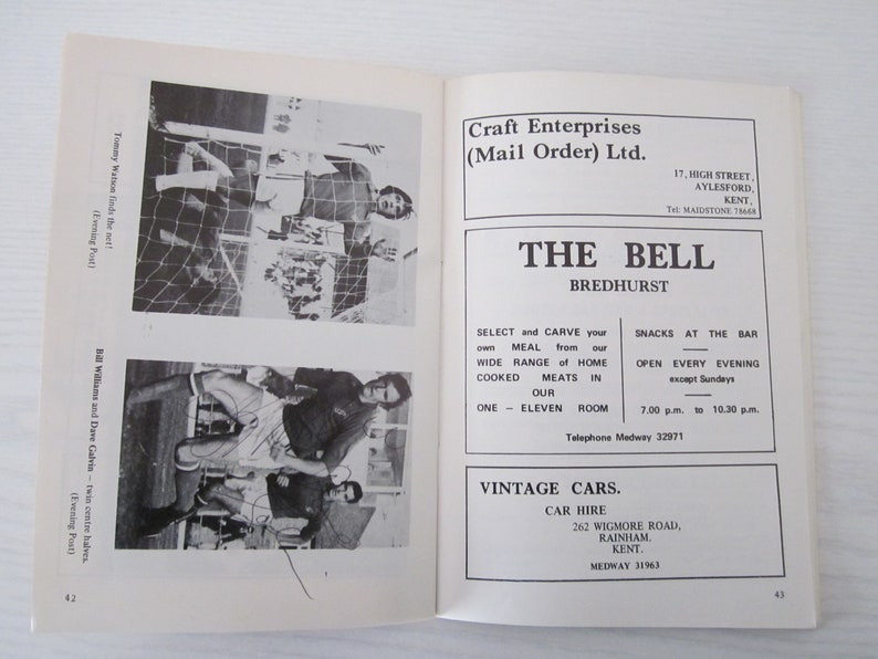Annual Yearbook SIGNED 1971-72 Gillingham Football Supporters Club Handbook Ideal Christmas Gift Fathers Day Birthday Present