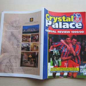 1999-2000 Crystal Palace Football Club Annual Review Handbook Yearbook. Ideal Christmas Gift, Father&#39;s Day, Birthday Present