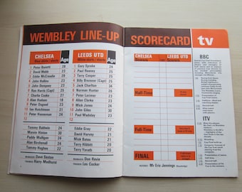 1970 F A Cup Final Special Programme, Chelsea V Leeds United