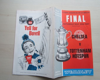 1967 Chelsea v Tottenham Hotspur F A Cup Final Football Match Programme. Ideal Christmas Gift, Fathers Day, Birthday Present