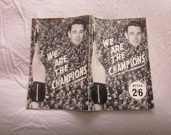 1968-69 Derby County "We are the Champions!" Football Club Handbook, Souvenir.