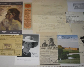 Ephemera Lot number 2 - 10 Items 1930s onwards Original Vintage Advertisements British Rail, Nestle's, RAF,  British Dominions (Eagle Star)