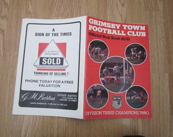 1980-81 Grimsby Town Football Club Handbook, Yearbook, Annual, Souvenir. Ideal Christmas Gift, Fathers Day, Birthday Present