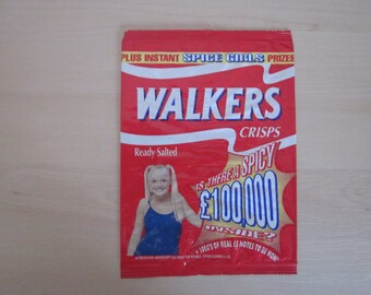 1997-98 Walkers Spice Girls Empty Crisp Packet.