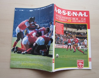 1988-89 Original Arsenal Football Club Handbook, Yearbook, Annual Souvenir, Memorabilia. Ideal Christmas Gift, Fathers Day, Birthday Present
