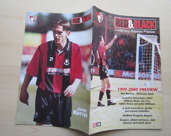 1999-2000 Bournemouth Football Club Centenary Season Preview Brochure, Souvenir. Ideal Xmas, Birthday Gift For Him