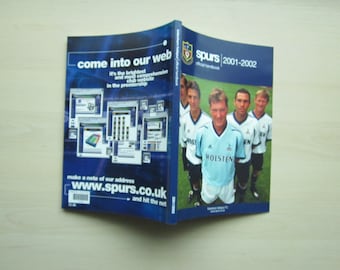 2001-2002 Tottenham Hotspur Football Club Handbook, Yearbook, Annual, Souvenir. Ideal Christmas Gift, Fathers Day, Birthday Present For Him