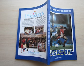 1988-89 Everton Football Club Handbook, Yearbook, Souvenir. Ideal Christmas Gift, Fathers Day, Valentine's Day, Birthday Present