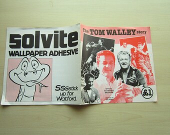 1977 The Tom Walley Story, Ex Arsenal, Watford, Orient Footballer. Ideal Christmas Gift Fathers Day or Birthday Present