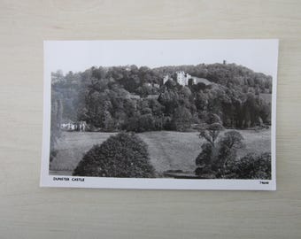 Dunster Castle, Somerset, United Kingdom, Genuine, Original, Real Photo Postcard (RPPC), by Photochrom.