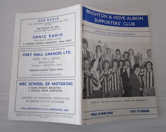 1972-73 Brighton-&-Hove-Albion-FC-Football-Supporters-Club-Handbook-Yearbook-Ideal-Christmas-Gift-Fathers-Day-Birthday-Present